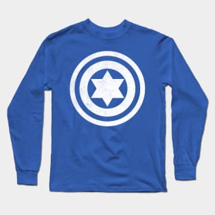 Captain Jews Funny Design 2 White Print Long Sleeve T-Shirt